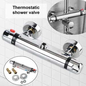 Thermostatic Mixer Tap Hot And Cold Faucet, Bathroom Mixing Valve Bathtub Thermostatic Shower Water Faucet