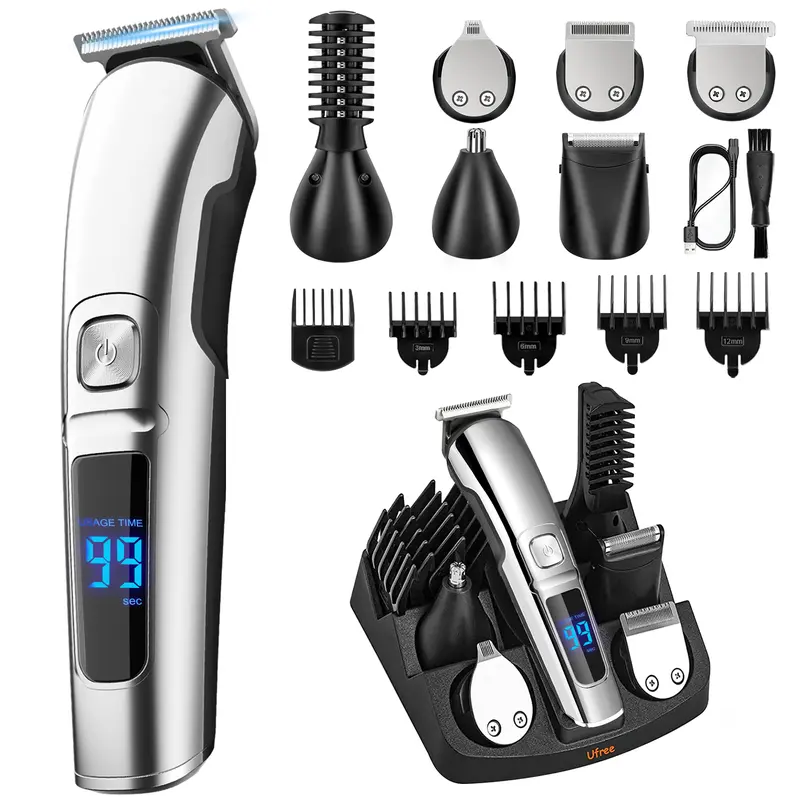 All-in-One Trimmer for Body, Beard, Bikini, Hair, Nose, Mustache and Face, Electric Shaver Razor for Men/Women, Professional Grooming Kit, IPX7 Waterproof Cordless Hair Clippers for Hair Cutting, Gifts, Rechargeable, Comfort