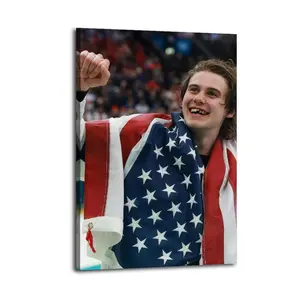 Jack Hughes Poster for Bedroom Aesthetic Canvas Wall Art Living Room Posters Painting Picture Print Modern Family Decor Artist Bathroom Poster