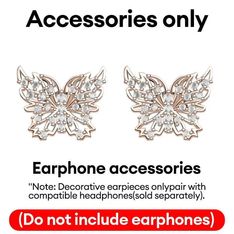 Rose Gold Butterfly(Do not include earphones)