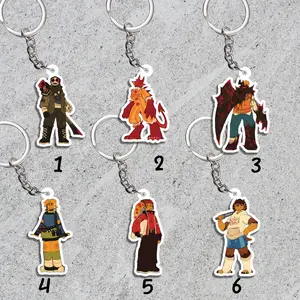 Forsaken keychain Video Game Gift, Roblox Acrylic keychain, Noob, elliot, shedletsky, coolkid, slasher, john doe, Gamer Gift