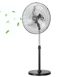 VEVOR 18" Industrial Pedestal Fan 3-Speed Oscillating Fan with Adjustable Height