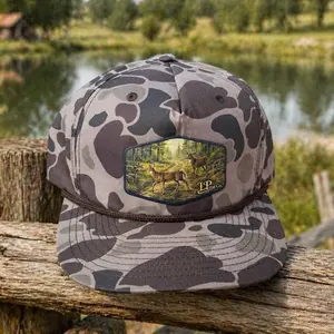 Lp hat co buck and doe on logging road Richardson 256