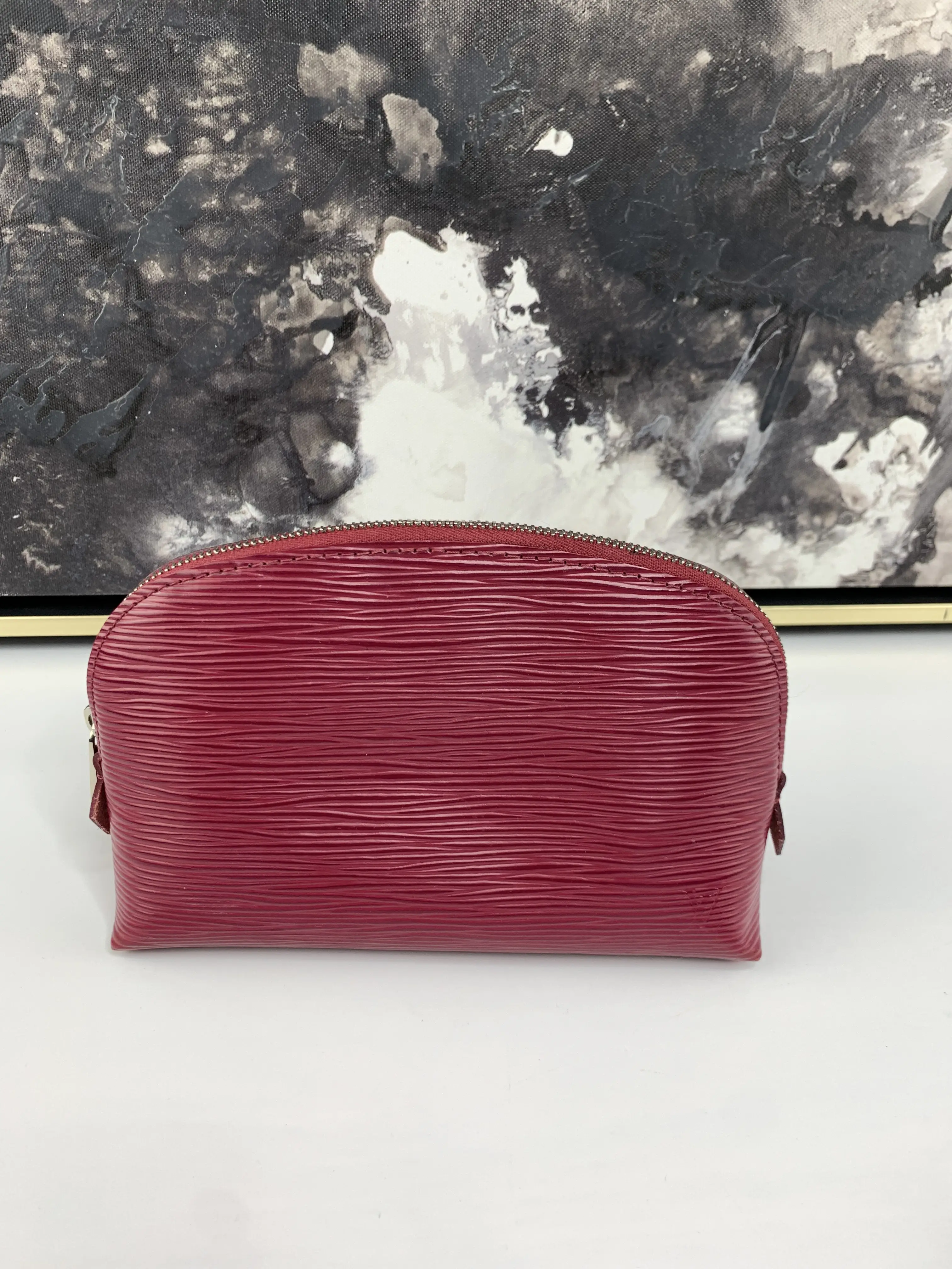 Pre-owned Louis Vuitton leather Small Leather Goods Cosmetic Pouch