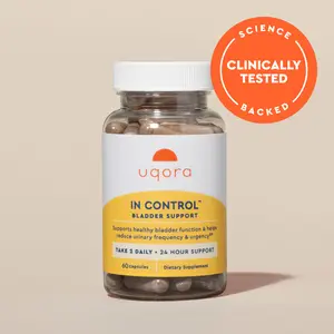Uqora In Control Bladder Support – Dietary Supplement (60 Count) | 24-Hour Support | Herbal Blend | Caffeine-Free