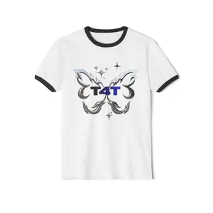 T4T Butterfly Graphic Tee | Ringer T-Shirt