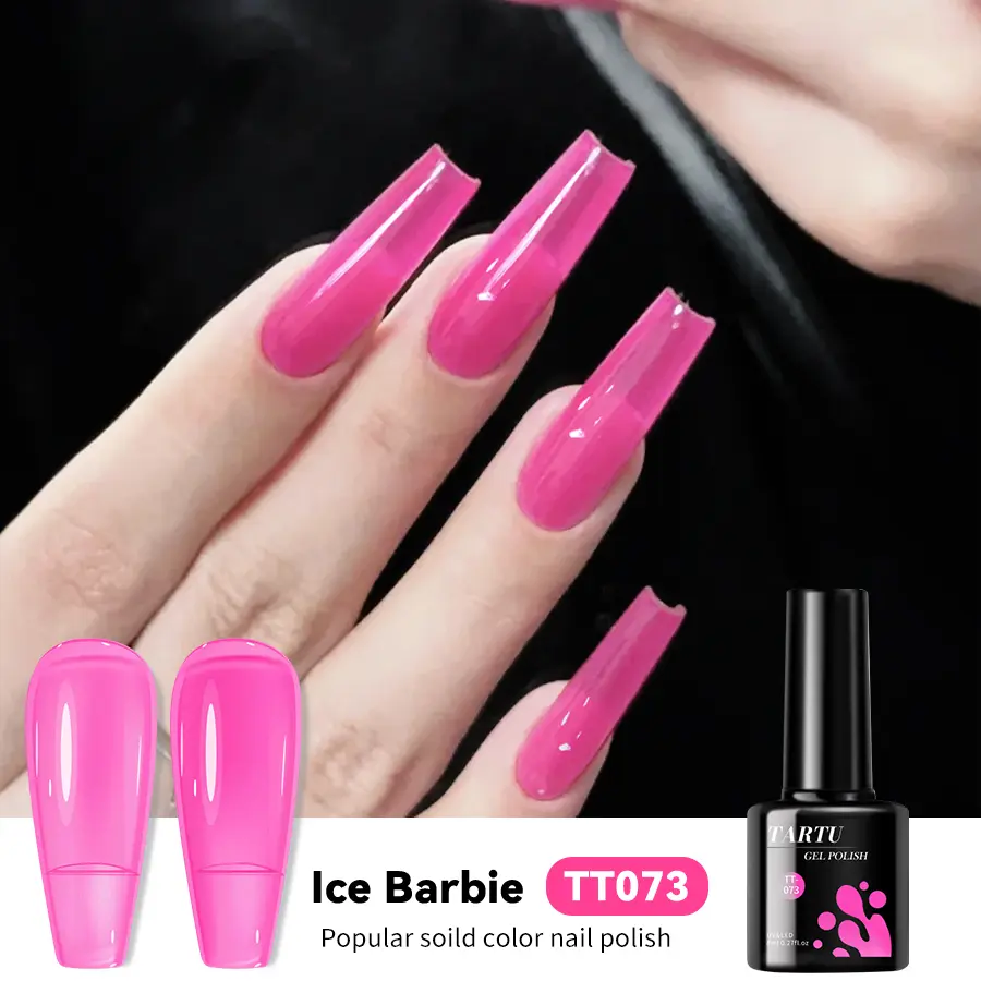 TARTU Jelly Gel Nail Polish, 8ml, 30 Colour, Multicolor Green, Yellow, Rose, Pink, Red, Purple, Blue Gel Polish,Long-lasting and Quick-drying, Soak Off  LED/UV ,  for Salon Manicure and Nail Art DIY