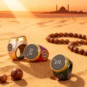 Smart Digital Prayer Ring, Silent Precise Counting, Adjustable Sizes, Waterproof, Portable Faith Tool for Worship, Meditation, Daily Use