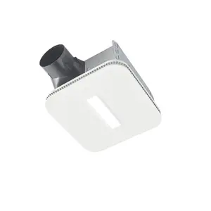 Broan NuTone  110 CFM Flex Series Ceiling Bathroom Exhaust Fan with Clean Cover Grille & LED Light Energy Star, Remodel, Ezduct Connector