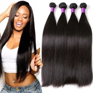 Brazilian Human Hair Straight 8-30 Inch 1B Natural Color 100g Soft & Knot-Free Two Layer Mechanism for Dyeing & Scalping