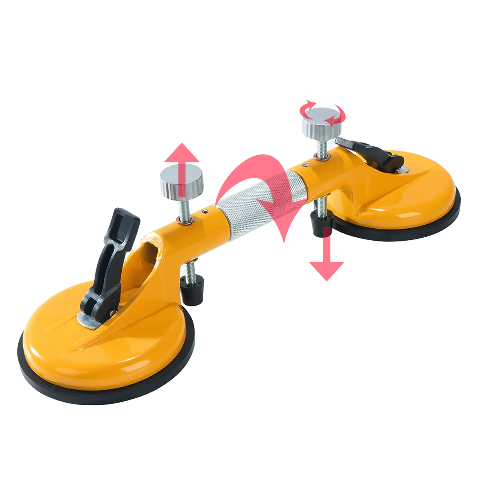 8MM Natural Rubber Heavy-Duty Suction Cup Seam Setter - Factory Direct Adjustable Leveling Tool for Granite, Marble Countertops, Backsplash Installations on Smooth Surfaces - Contractor Pro Kit