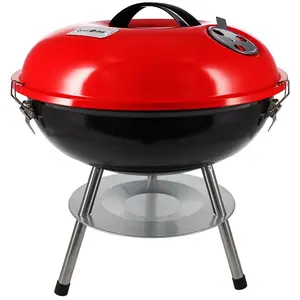 GasOne 14" Portable Charcoal Grill – 150 Sq In, Ash Catcher, Locking Lid