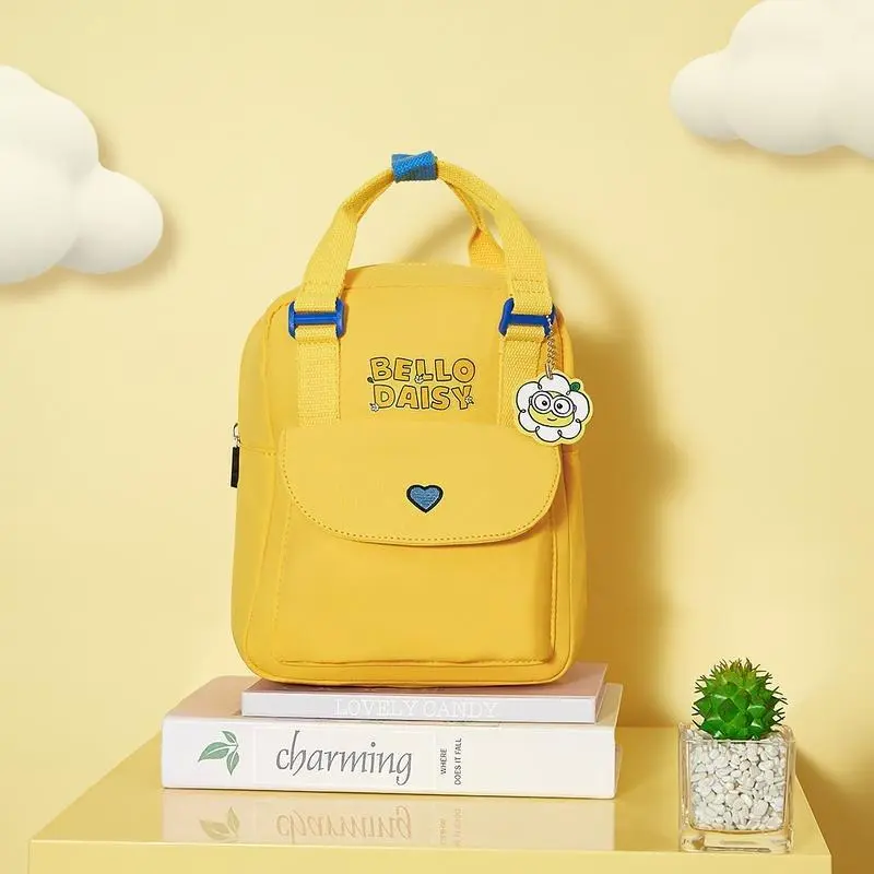 MINIONS Sunshine Yellow Floral Mini Backpack for Day Trips, Playdates, and Holiday/Christmas Gift Cute Novelty