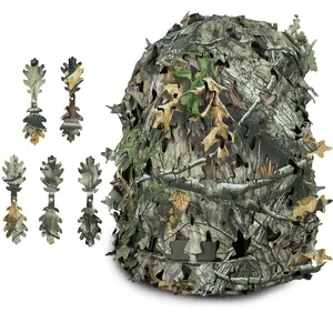 LOOGU Tactical Breathable Mesh Camo Backpack Cover(Backpack Not Included)， Great for CS game,hunting, airsoft and other outdoor activities