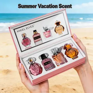 Travel Size Perfume Set for Women, 4 Piece Fragrance Mist Collection, Light Summer Scent, Purse-Friendly, Stocking Stuffer Gift, Fragrance Sets