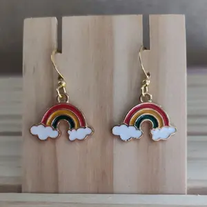 Rainbow Jewelry Colorful Multi-Color Earrings - CLEARANCE Costume Jewelry Fashion Accessory