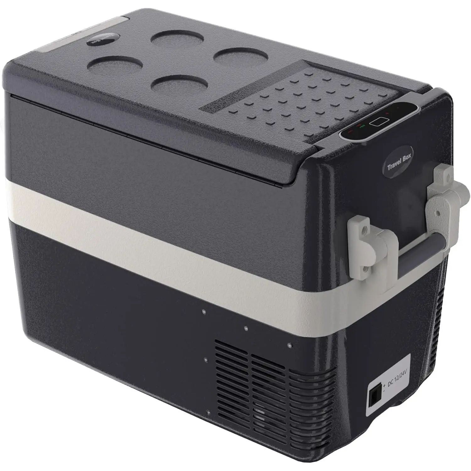 50L Portable Car Refrigerator - Thick Insulation Dual Zone Electric Compressor Cooler, -8°F~50°F, 12V/24V & AC 110-240V, for Camping, Road Trips, RV - Single Temperature S50S US