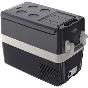 Portable 50L Car Refrigerator - Dual Zone Electric Compressor Cooler, -8°F~50°F, 12V/24V & AC 110-240V, for Truck, RV, Camper, SUV, Boat, Camping, Road Trips - Single Temperature S50S 50L US
