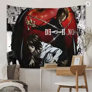 DEATH NOTE Cartoon Tapestry Wall Hanging Decoration Household Home Decor