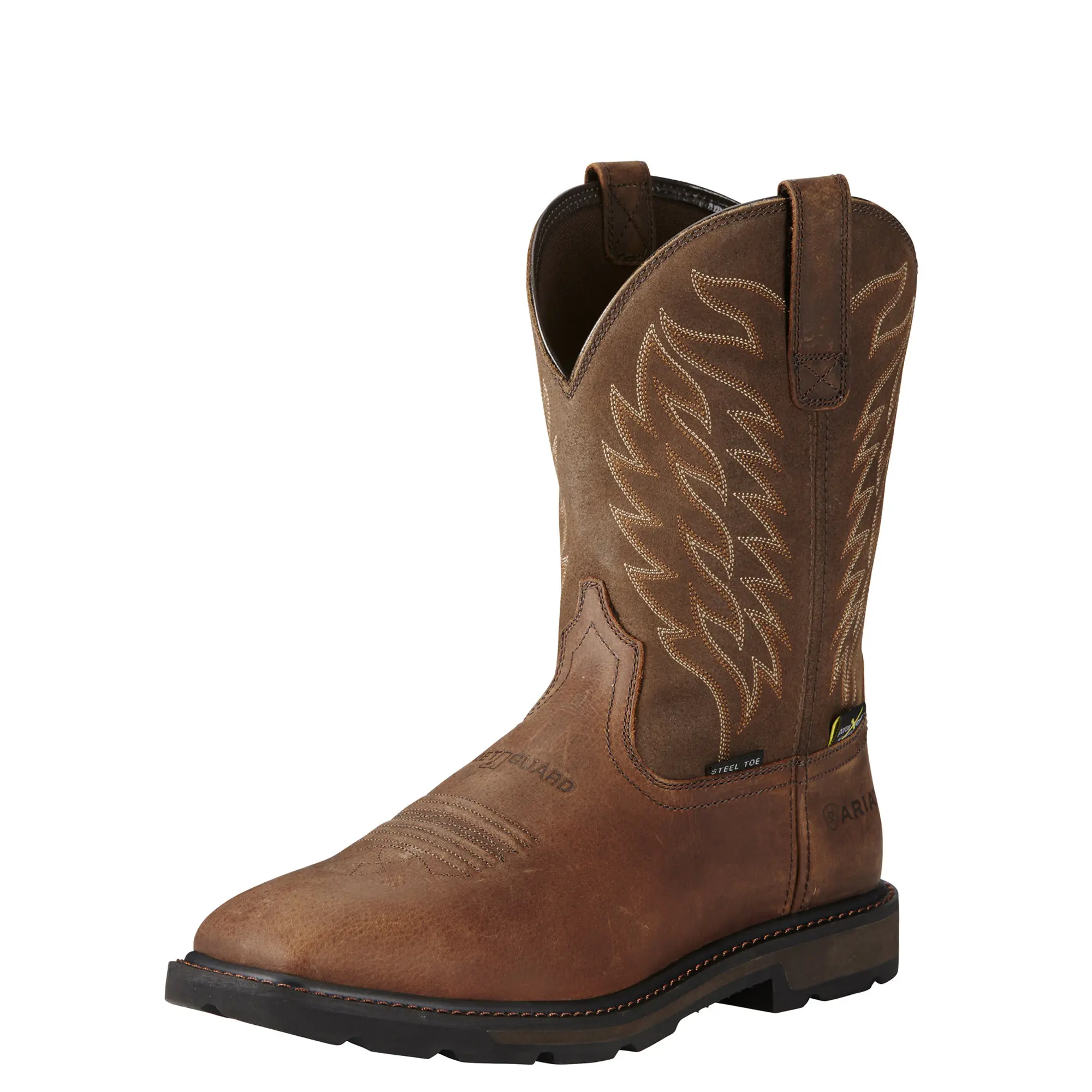Men's Groundbreaker Wide Square Toe MetGuard Steel Work Boots
