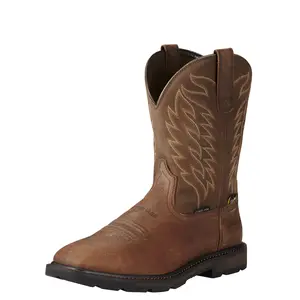 Men's Groundbreaker Wide Square Toe MetGuard Steel Work Boots
