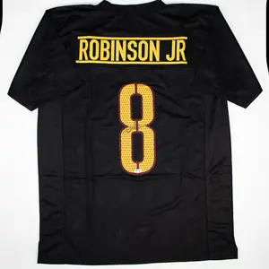 Brian Robinson Jr Autographed Black Jersey High-Quality Fabric Unique Design with Distinctive Pattern and Personal Touch for Collection
