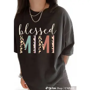 100% Cotton Mimi Casual T-Shirt with Chic Leopard Print