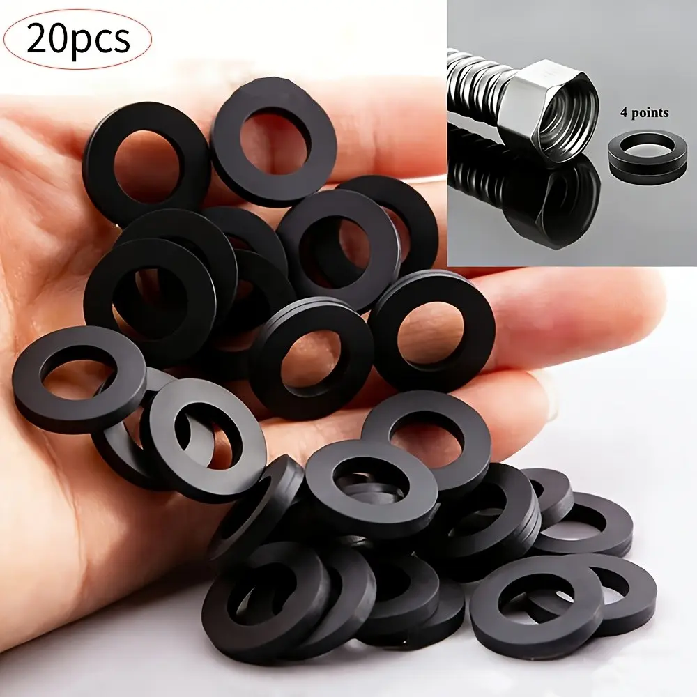 30 High-Quality Rubber O-Rings, Suitable for Wave Pipes, Shower Hose, Faucets, Water Heaters, Durable Non-Slip, Safe Connection, Secure Hose Connections
