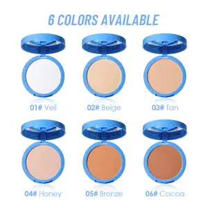 Pressed Setting Powder Oil Control Matte Finish Waterproof Face Powder for Smooth Skin, Lightweight Daily Makeup for Work & Summer Wear
