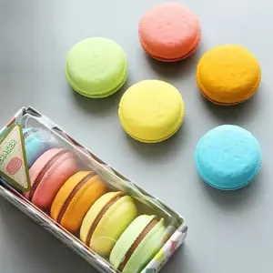 Mini Macaron Erasers Set With 5 Erasers For School Office Art Accessories Novelty Gift