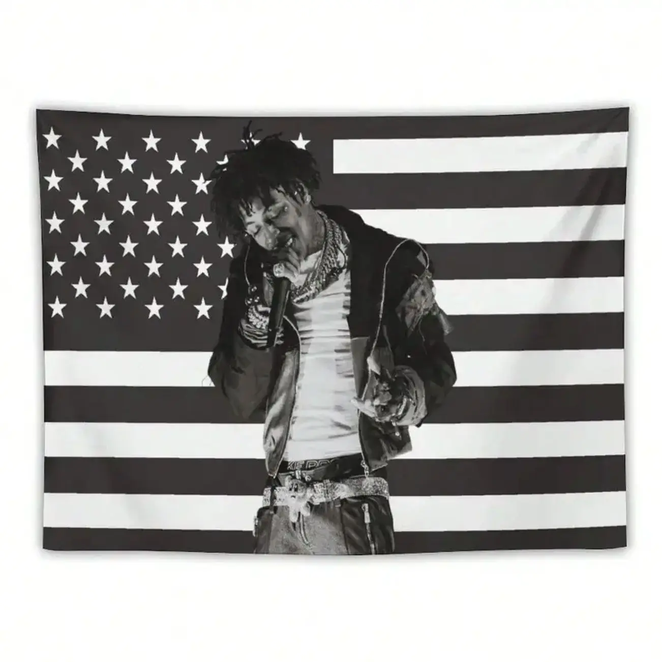 1pc Lightweight Hanging Tapestry - 2D Printed YB-Inspired Musical Flag, 3x5 Single-Sided Wall Decor for Boys' Bedrooms, Men's Cave, Gift For Him, Gift For Her.