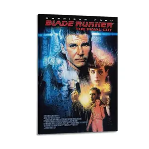 Blade Runner Modern Art Deco Painting Art Poster Wall Decoration Wall Poster Art Wall Rich Art Painting Corridor Art Painting Decoration Abstract Face Design Artistic