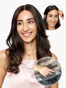 Skinlike 13*2 HD Lace Base Forehead Hairpiece for Women, Human Hair Drawstring Forehead Hairline, Glueless Soft Lace 100% Remy Hair Extension M-Shape Flowing Bangs for Hair Loss, Lace Front