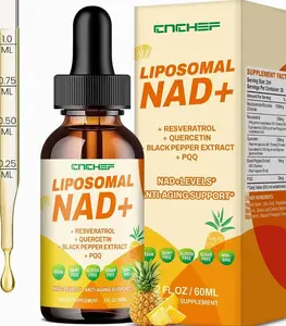 Liposomal NAD Supplement - 1500mg NAD+ Liquid Drop for Women & Men Nicotinamide Riboside Chloride & Resveratrol Complex - Cellular Renewal, Anti-Aging Support - 30 Servings (2 fl oz)