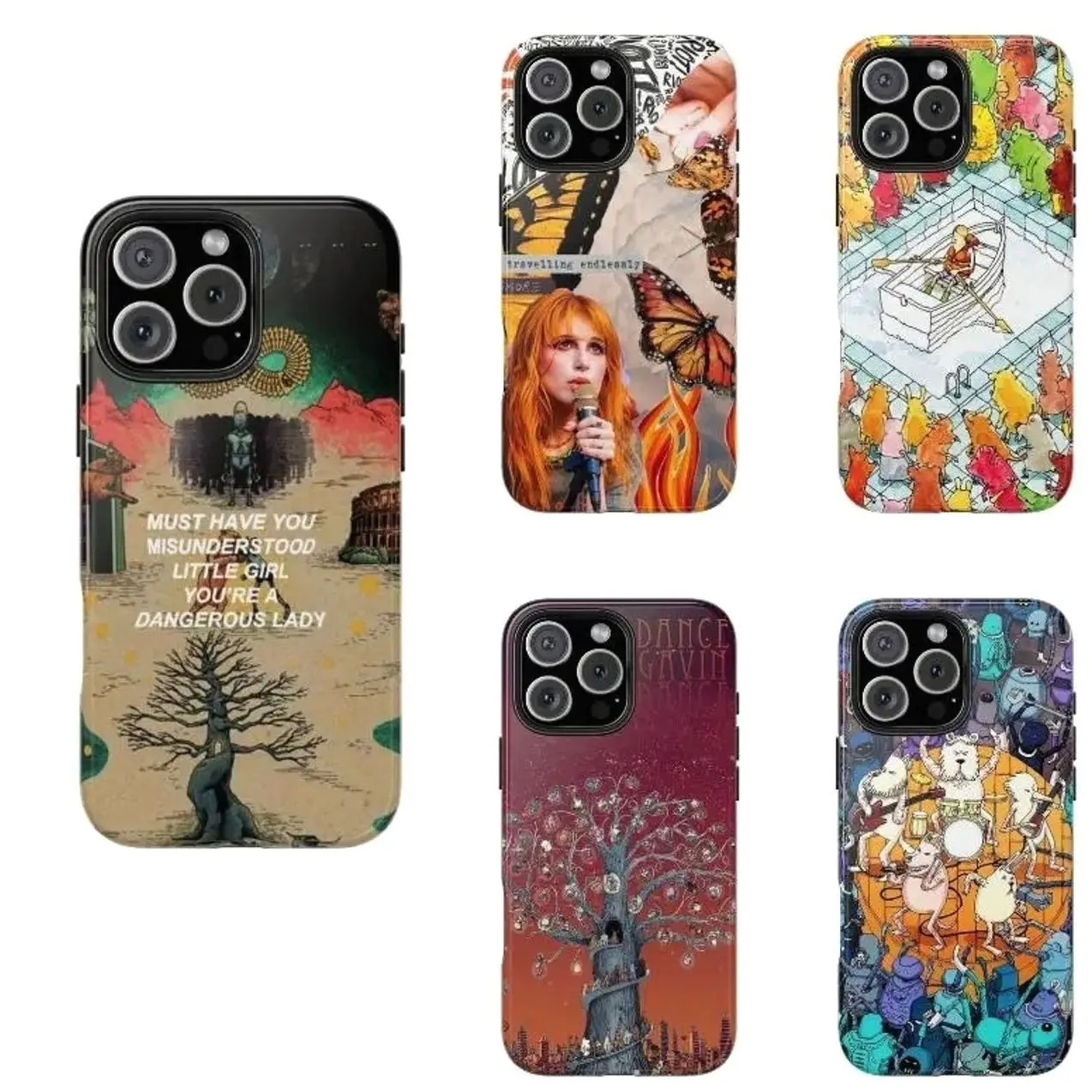 Dance Gavin Dance Phone Case, Handheld Cellphone Case, Compatible with iPhone X, 11, 12, 13, 14, 15, 16, 17 & more