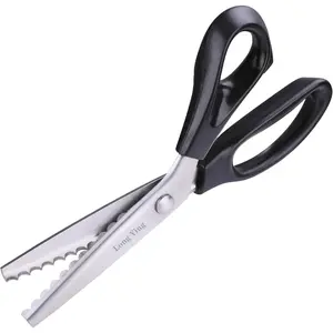 Scalloped 7mm Pinking Shears for Fabric Professional Zig Zag Scissors Handheld for Dressmaking Cutting