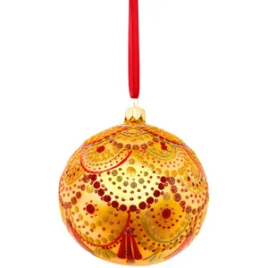 Sistine Lace Glass Bauble