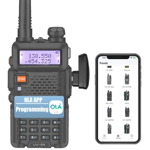 BAOFENG BT-1AD Wireless Radio Programmer Bluetooth Adapter for Walkie Talkie, Smart APP Control Frequency Writer, Professional Wireless Data Transmission Tool, Type-C Rechargeable K-Plug Transceiver Interface for Outdoor Hiking & Security Use