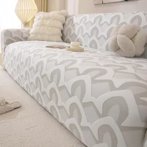 Elegant Floral Sofa Cover, Reusable All-Season Protection, Machine & Hand Washable, Full Coverage Anti-Scratch Design, Classic Style