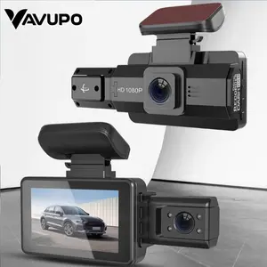1080P Dual Camera Car DVR, 1 Count Car DVR with 3 Inch IPS Screen, Wide Angle Car Camera with IR Night Vision, Loop Recording Car Camera, Car Dash Camera, Car Electronics