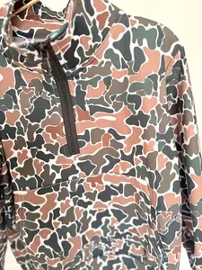 Dark Camo Quarter Zip Pullover