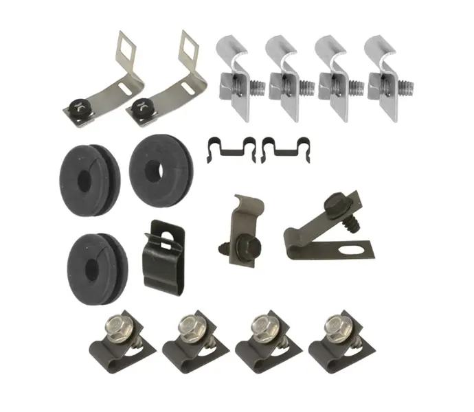 67Z-BF81 - 67 Mustang, 8 cylinder, 1pc Line; Clip Kit