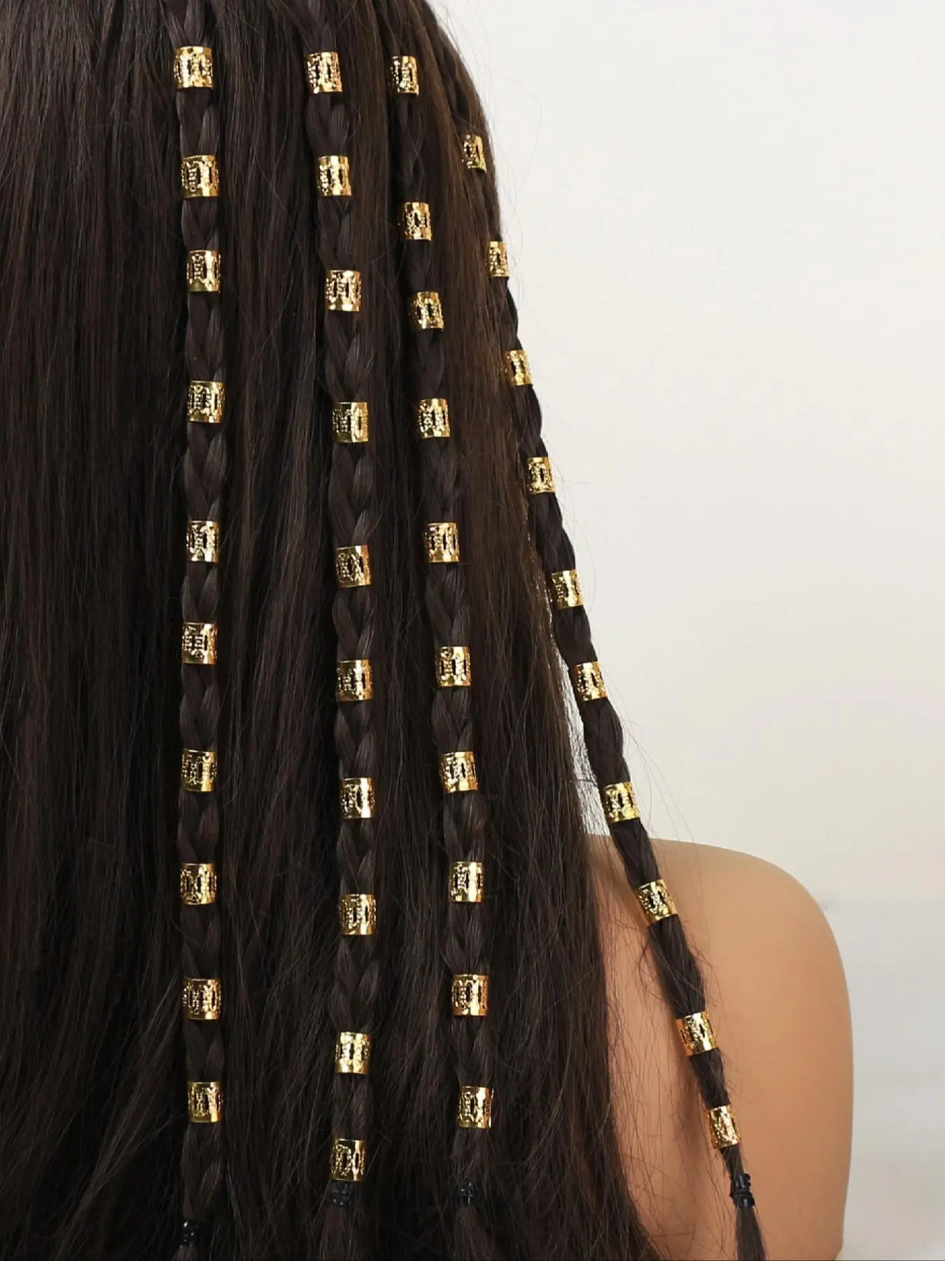 Hollow Out Design Braid Alloy Hair Rings, Fashionable Elegance Hair Accessories for Women & Girls, Effortlessly Trendy All-match & Exquisite Hair Accessories for Daily Wear, Complements Outfits, Versatile
