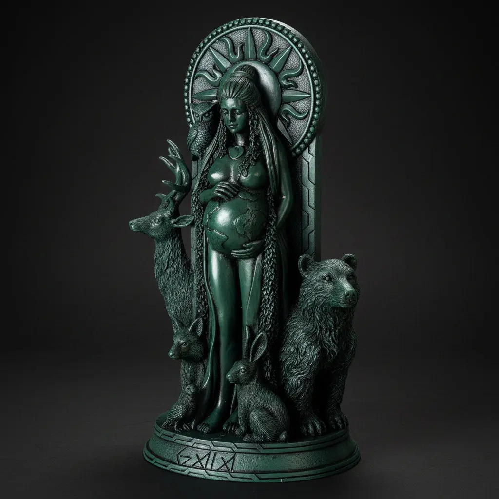 Gaia Statue – Earth Mother Devotional Altar Figure