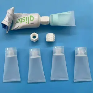 Plastic Toothpaste Tube and Face Wash Adapter Dispenser Bottle Set, Convenient Refill Kit, Cosmetic Soft Tube Bottles, Travel Set, Makeup Container Set