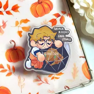 Amaze Amaze Amaze! Grace & Rocky Phone Grip, Project Hail Mary Eridian Music MagSafe Holder, Aesthetic Space Reader Griptok, Unique Sci-Fi Bookish Gift