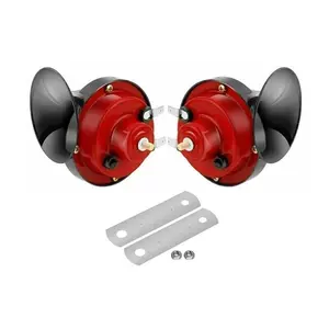 300 decibel 12V Horn Set, Electric Snail Horn, Waterproof, Easy Installation, Metal and ABS Construction for Oxidation Resistance, High-Decibel Car Horn, Suitable for Trucks / Cars / Motorcycles / Boats