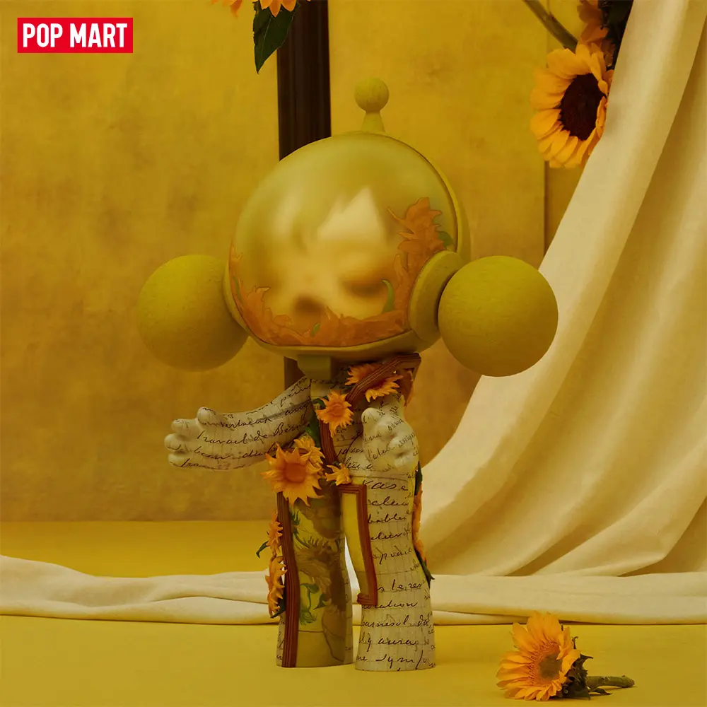 POP MART MEGA α SKULLPANDA 400% Van Gogh Museum Sunflowers POP MART MEGA α SKULLPANDA 400% Van Gogh Museum Sunflowers