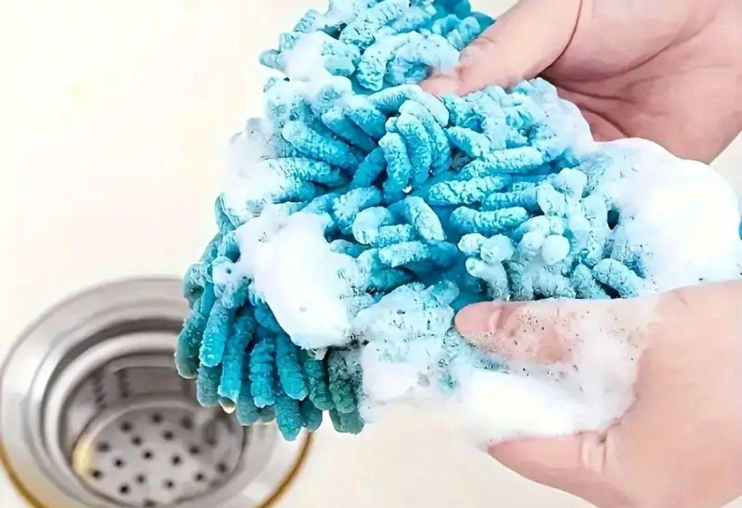 1pc 360° Rotating Triangle MOP Adjustable Retractable Handle Wet Dry Cleaning for Floors Walls Tiles Cars Durable Plastic Construction Ergonomic Grip Sleek Mop Design Easy Clean Material Multi Surface Cleaning Tool