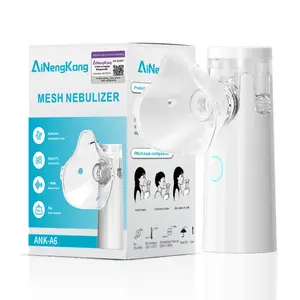 Effective Rechargeable Handheld Mesh Nebulizer Machine - Household Mesh Inhaler for Whole Family, Home & On-the-Go Use